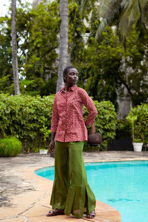 Vera pallazo pants by Mariam Couture - Sustainable Fashion Brand in Kenya