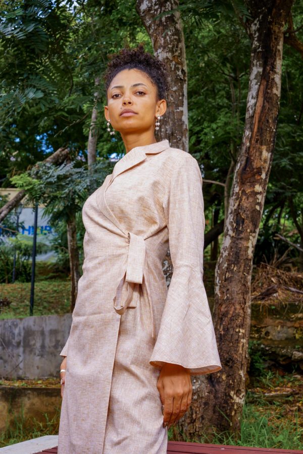 The Kaela Wrap Coat Dress - Image 5