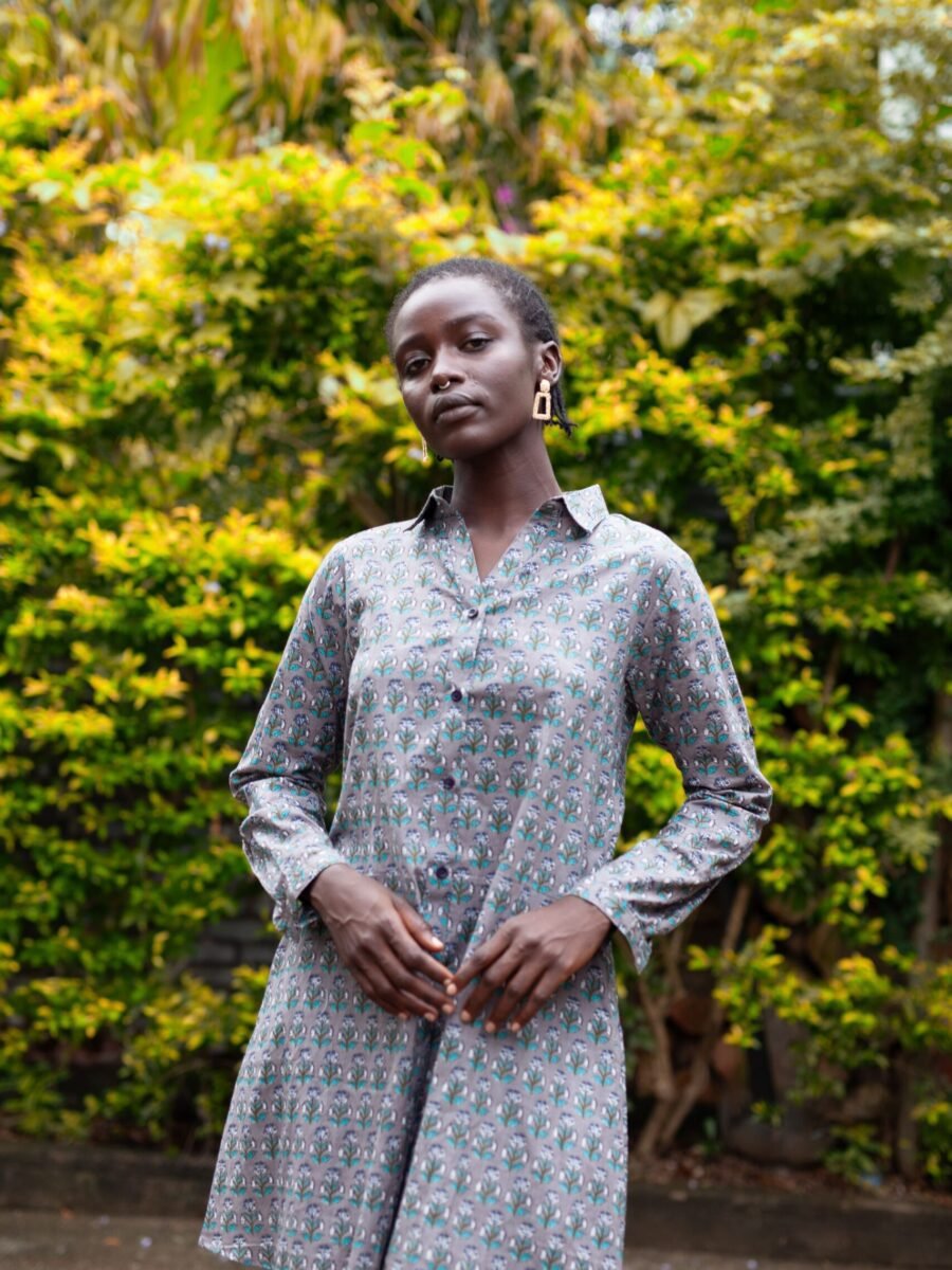 Ezra shirt dress by Mariam Couture - Sustainable Fashion Brand in Kenya