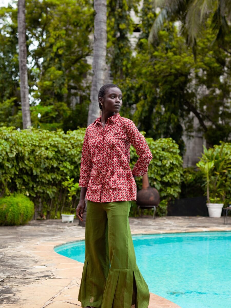 Vera pallazo pants by Mariam Couture - Sustainable Fashion Brand in Kenya