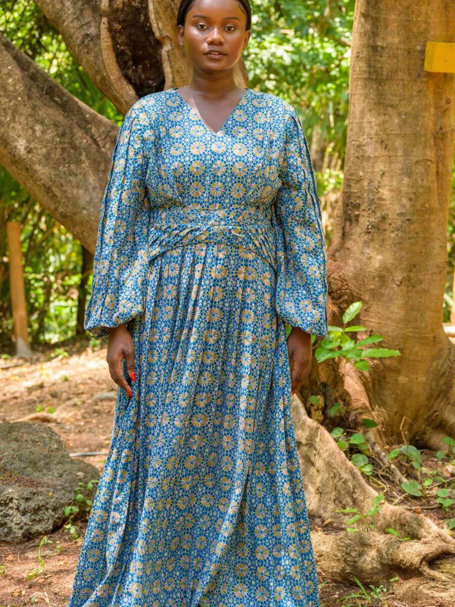 Captivating with a unique handcrafted pleated flair, this Nura dress is an African fashion dress that is artfully curated to promise ultimate comfort and beauty. Executed into a classic silhouette with meticulous attention to detail, this piece can elevate your ensembles serving as the perfection addition to your well-curated wardrobe.